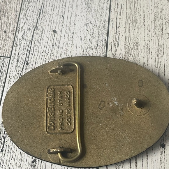 Vintage Theam Concrete Pumper Truck Solid Brass Belt Buckle - Picture 2 of 5